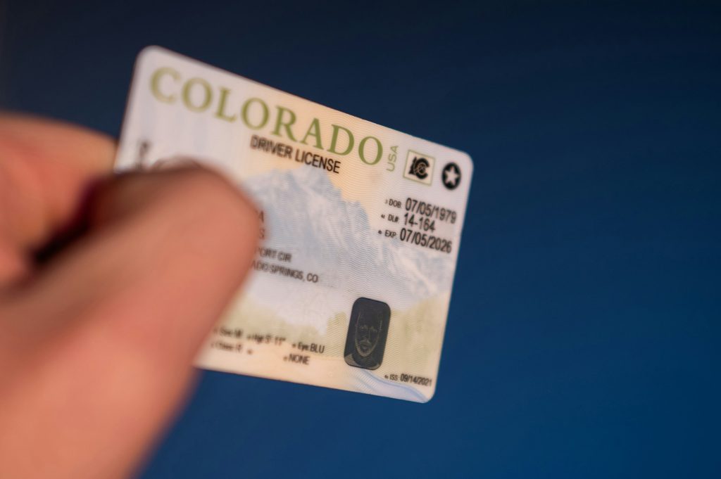 State of Colorado Driving License